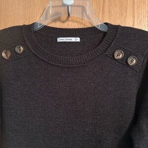 PINK CLOVER Heathered Black Sweater S